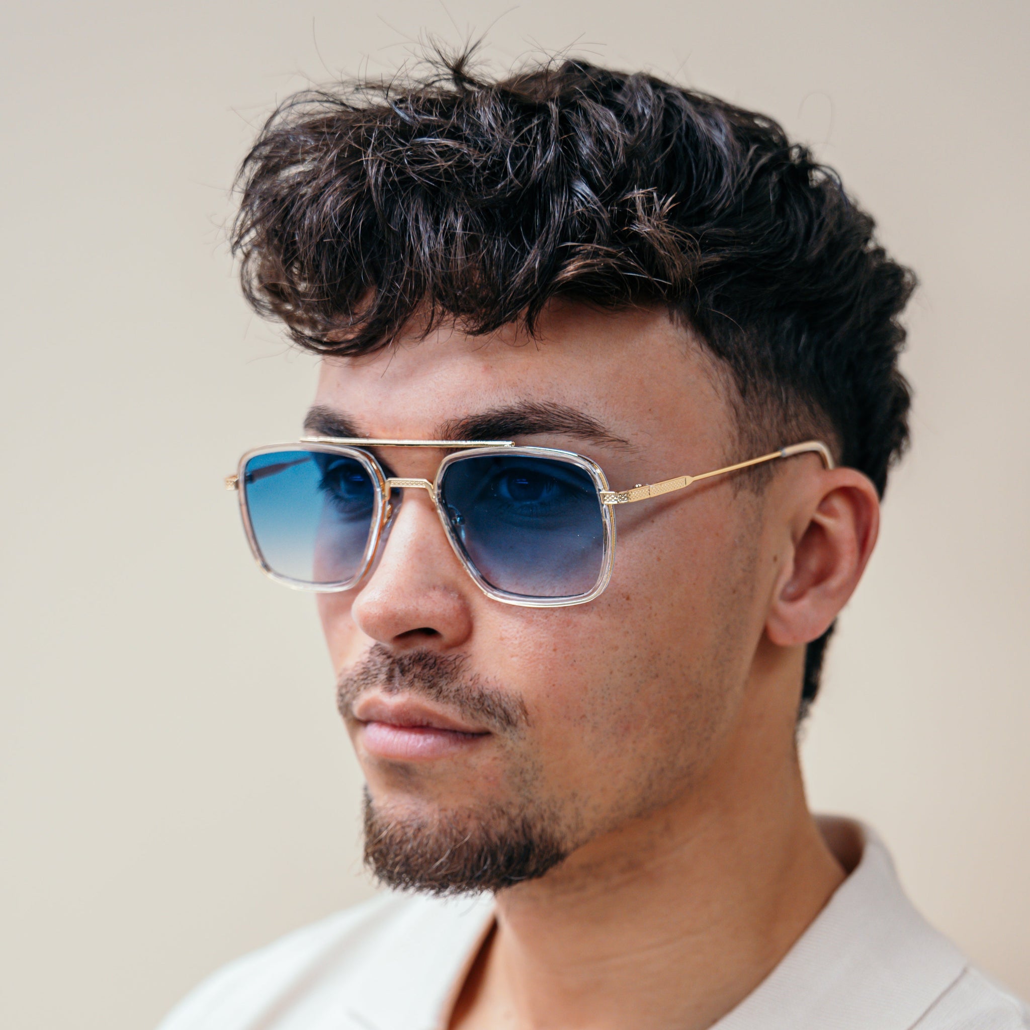 Adam Blue/Gold Zonnebril