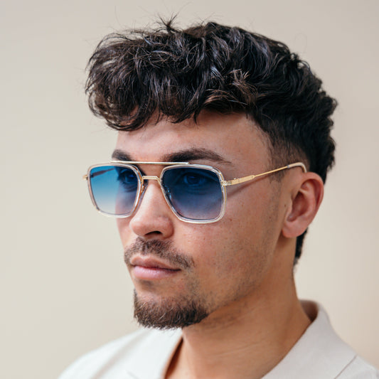 Adam Blue/Gold Zonnebril